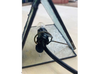 ミニ三角柱ランプパターンあさがお